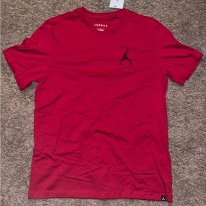 Red Air Jordan shirt